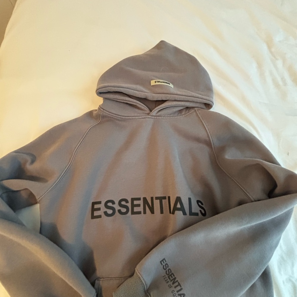 Essentials hoodie dark grey size L